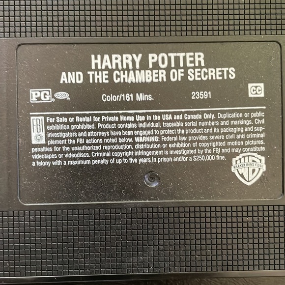 Original Harry Potter and the Chamber of Secrets. VHS. 2002. Collectible. - Picture 5 of 7